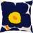 Marimekko Unikko 60th Anniversary Cushion Cover Blue, Yellow, Orange (50x50cm)