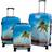 Borg Living Beach & Palm Trees Suitcase - 3 stk.