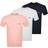 HUGO BOSS Classic Crew Neck T-shirts 3 pack - Navy/White/Pink