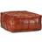 vidaXL Leather Tan Siddepuf 30cm