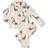 Chelsea Peers NYC Kid's Organic Cotton Giraffe Print Long Pyjama Set - Cream