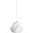 Crème Atelier Soft Serve White/Chrome Pendant Lamp ∅ 25cm