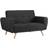 Birlea Farrow Medium Grey Sofa 120cm 2 Seater