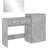 vidaXL 3276521 Concrete Grey Dressing Table 39x80cm 3pcs