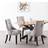 Life Interiors Windsor Duke LUX Light Grey Dining Set 160x90cm 7pcs