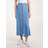 Blue Vanilla Tencel Button Front Midi Skirt MID DENIM