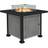 OutSunny Outdoor Propane Gas Fire Pit Table Wind Screen