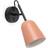 FARO BARCELONA Studio Black/Pink Wall light ∅ 11cm