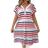 Shein Essnce Plus Striped Print Batwing Sleeve Dress