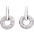 Les Trésors de Lily Goddess Earrings - Silver/Transparent