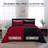 Basic Beyond Reversible Quilts Black, Red (223x223cm)