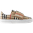 Burberry Kid's Check Cotton Sneakers - Archive Beige