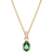 Swarovski Stilla Pendant Necklace - Gold/Green/Transparent