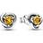 Pandora November Honey Eternity Circle Stud Earrings - Silver/Orange