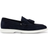 BOSS Suede Tassel Trim Loafers - Blue