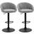 Homcom Swivel Light Grey Bar Stool 104cm 2pcs