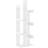 vidaXL Chipboard White Bokhylla 140cm