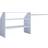 VCM Dacho Clothes Rack White Wall Shelf 90cm