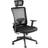 tectake 360° Swivel Function Black Kontorsstol 130cm