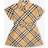 Burberry Girls Sand Ip Check Kids Giulietta Checked Cotton-poplin Dress Months