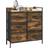 Homcom Bedroom Rustic Brown Chest of Drawer 79x85cm