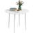 Homcom Folding Round Drop Leaf White Dining Table 89cm