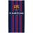 Licens FC Barcelona FCB Logo Badehåndklæde Blå (140x70cm)