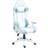 Homcom Racing Gaming Chair Reclining Gamer Chair with Headrest Lumber Support Light Blue One Size