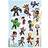 Komar Self-adhesive Vinyl Foil Wall Stickers Pack 13