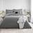 Dunelm Ryleigh Charcoal Duvet Cover Grey (230x220cm)