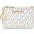 Michael Kors Jet Set Travel Small Top Zip Coin Pouch with ID Holder - Vanilla