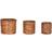 Home ESPRIT Set of Planters Brown Metal Rattan Tropical ∅31cm