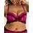 LoveHoney Plus Satin Romance Purple Push-up Bra