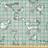 East Urban Home Corkum Cats Posing over Floral Feline Fabrics Multicolour (300x148cm)