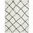 Think Rugs Scandi Berber White, Black 120x170cm