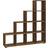 vidaXL Staircase Brown Oak Bokhylla 142cm