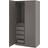 IKEA Pax/Forsand Dark Grey Garderob 100x201.2cm