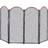 Panacea Black/Gray Antique Brass Fireplace Screen