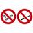 Exacompta Spray and Smoking Signs 30x15cm