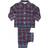 Mini Vanilla Kid's Traditional Check Pyjama Set - Blue/Red