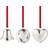 Georg Jensen Set Cadeau 2024 Plaqué Palladium Set of 3 Décoration de Sapin de Noël