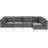 Beliani Left Hand Modular L-Shaped Grey Soffa 300cm 5-sits