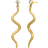 ByBiehl Mini Wave Earrings - Gold/Transparent
