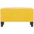 vidaXL Velvet Yellow Opbevaringsbænk 70x41cm