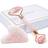 Dechoicelife set Pink Natural Powder Crystal Jade Roller Massage Scraping Tablet V Lifting