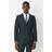 Burton Mens Dark Green Slim Fit Suit Db Blazer 50R