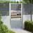 vidaXL Garden gate 39.4"x70.9" stainless steel Silver