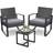 Qsun 3 pcs Bistro Set, 1 Table incl. 2 Chairs