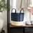 Dunelm Block Blue/Beige Basket