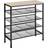 tectake Bournemouth 5 Tiers Light Brown Shoe Rack 30.5x85.5cm